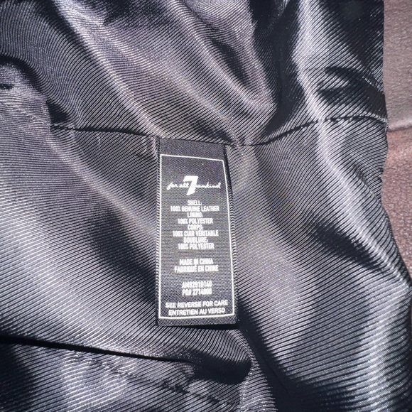 7 for All Mankind Men's Brown Leather Jacket - Picture 4 of 4